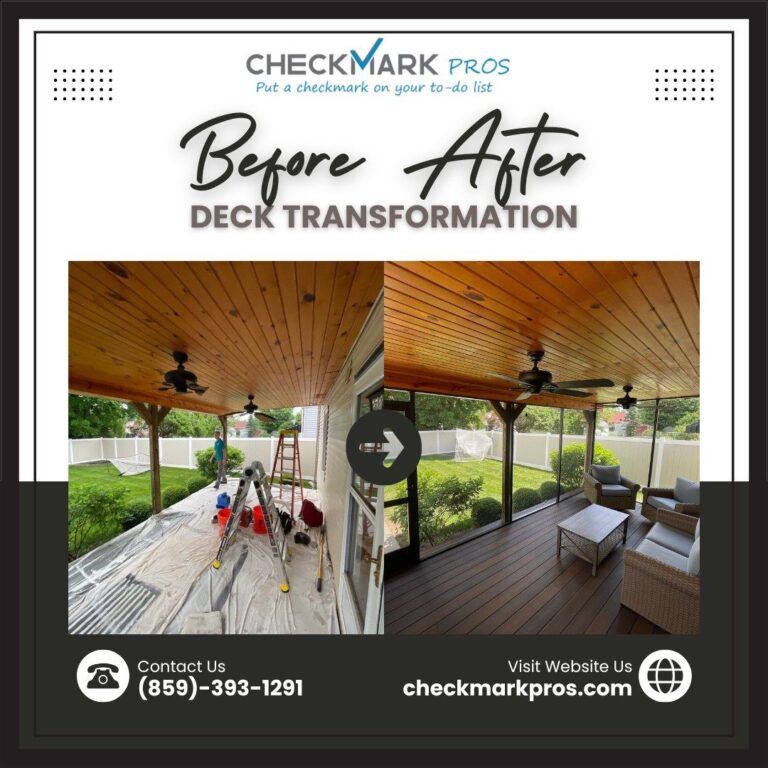 Deck Screen Installation in Hebron